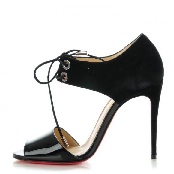 ‼️SOLD‼️Christian Louboutin Patent Suede Sandals - Picture 4 of 7